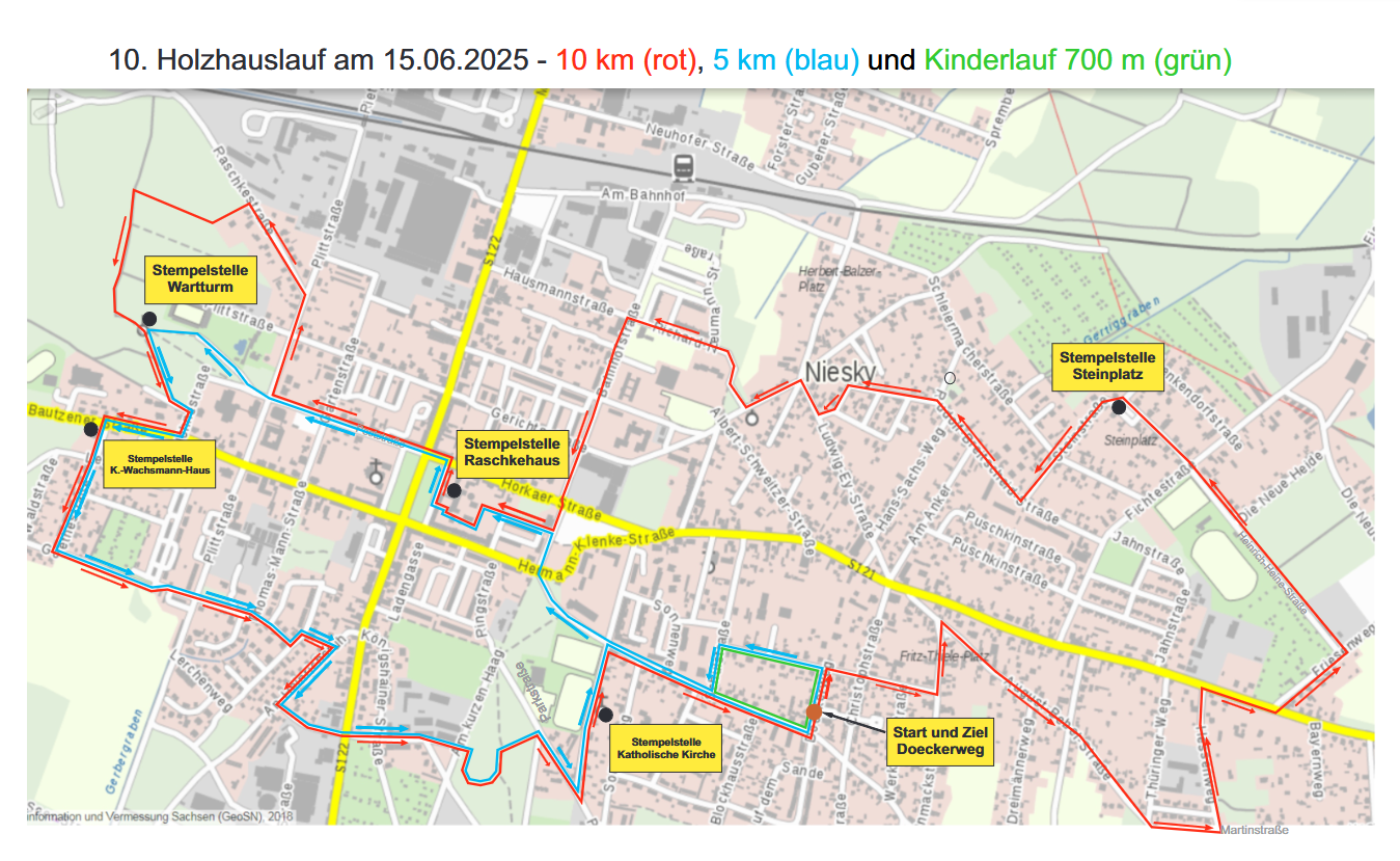 streckenplan Laufstrecken Holzhauslauf